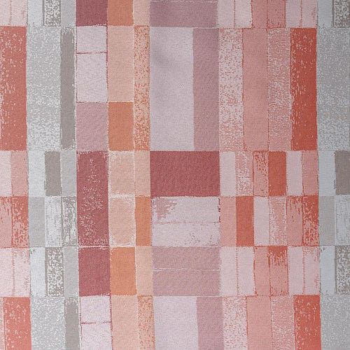 Ткань портьерная жаккард Т379-02-15 красно-серый