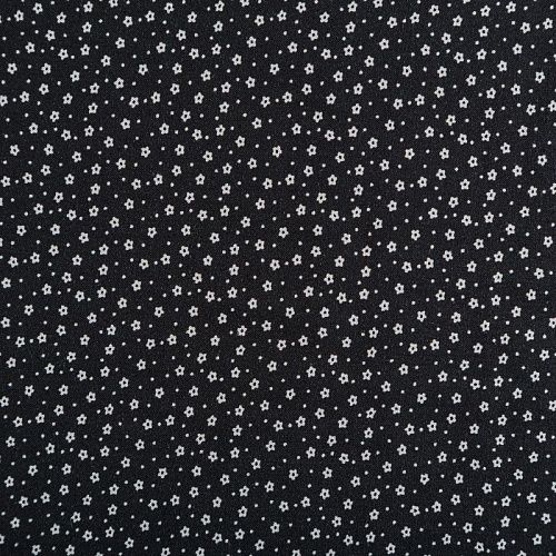 Штапель 069-06812 черный принтованный