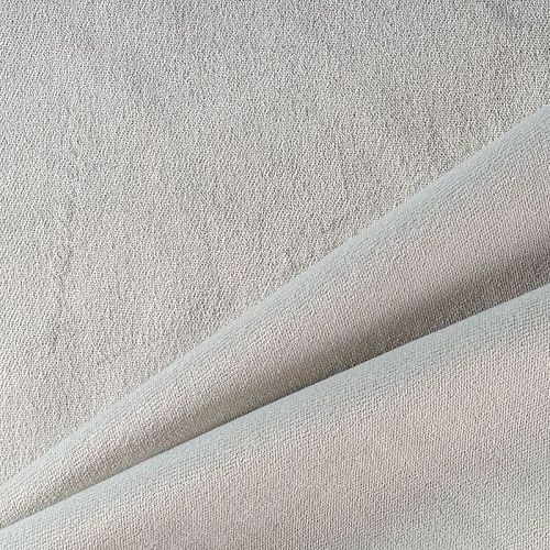 Ткань портьерная бархат 529-02-157 голубовато-серый однотонный