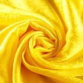Шелк натуральный 064-08660 ярко-желтый жаккардовый