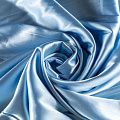 Креп-сатин К33-868 светло-голубой однотонный