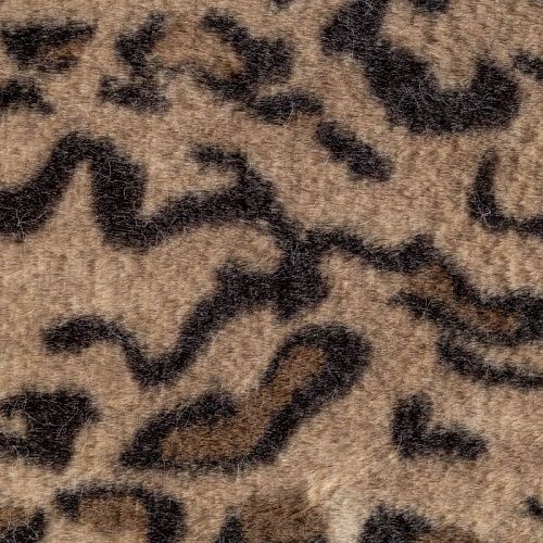 Мех искусственный К26-514 бежевый принтованный