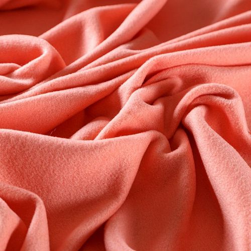 Кашемир 022-09394 разбеленный коралловый однотонный