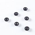 Пуговица с проколами 12 мм пластик 496880 черный