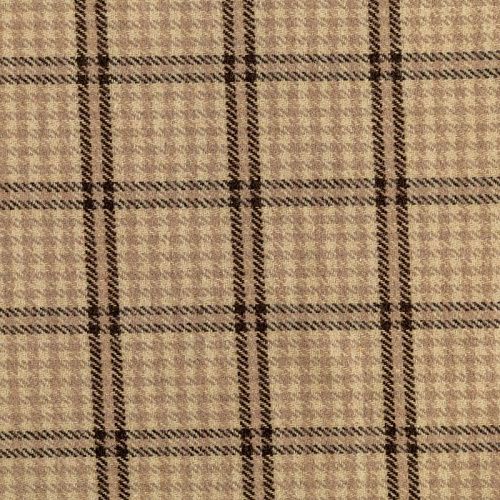 Ткань пальтовая 040-00015 экрю клетка