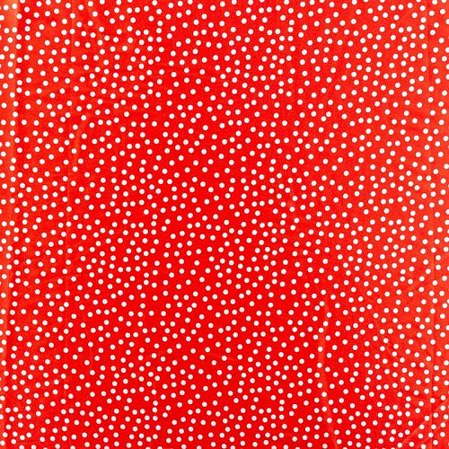 Шелк синтетический 065-01313 красный принтованный