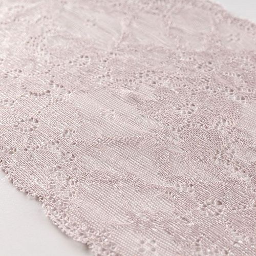 Кружево эластичное 180 мм Ф01-0001 серебристо-глициновый