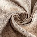 Ткань портьерная лен h-295 см 05-02-00333 серо-бежевый однотонный