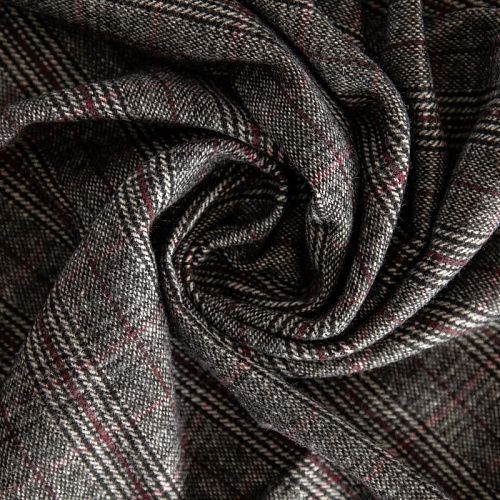 Твид 1120-341-025-0012 темно-серый принтованный