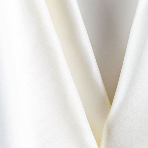 Сатин стрейч 001-08132 сливочный однотонный