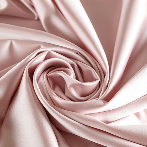Сатин стрейч 001-06905 розовый жемчуг однотонный