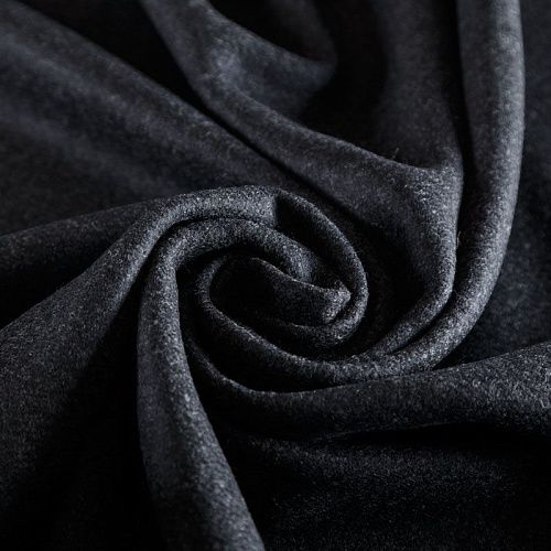 Ткань пальтовая 040-05749 темно-серый меланж