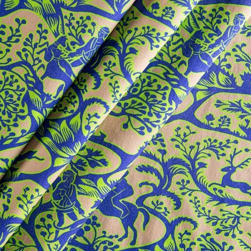 Шерсть плательная 066-02265 песочный принтованный