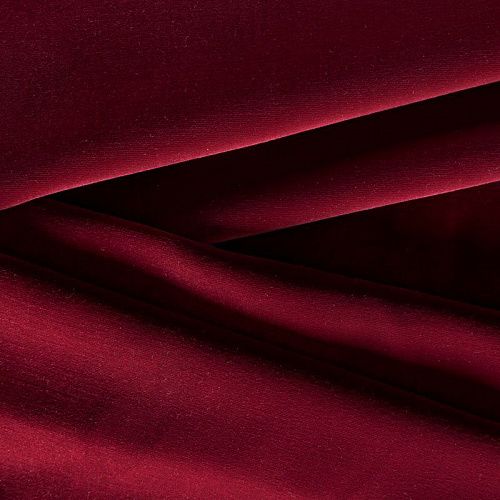 Бархат К22-525 вишневый однотонный