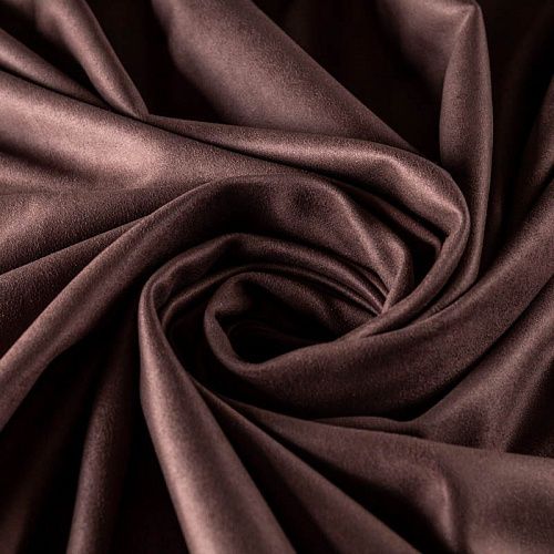 Замша искусственная 018-00353 коричневый однотонный