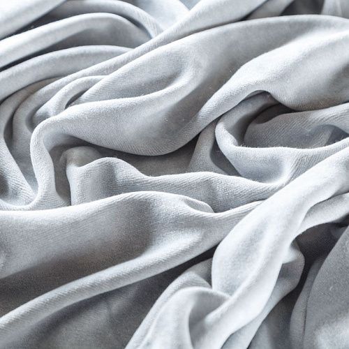 Бархат 002-05400 светло-серый однотонный