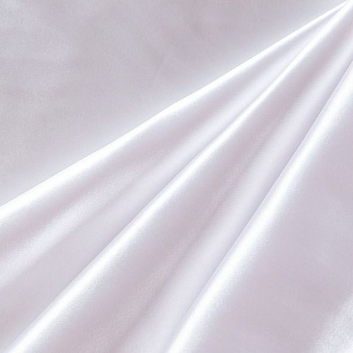 Сатин стрейч 001-09747 белоснежный однотонный