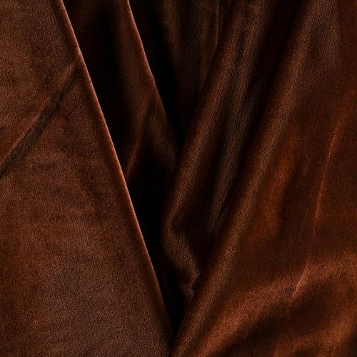 Бархат К26-294 коричневый однотонный