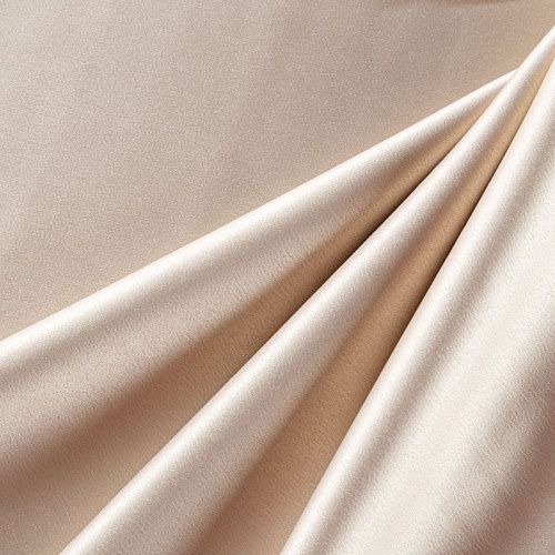 Сатин стрейч 001-08134 экрю однотонный
