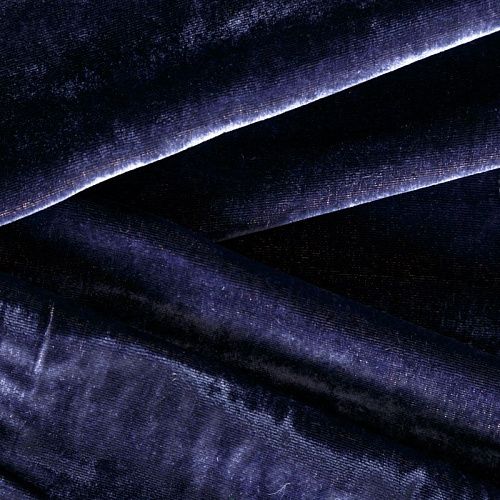 Бархат 002-04349 фиолетово-синий однотонный