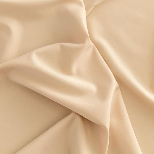 Ткань костюмная К33-454 крем-брюле однотонный