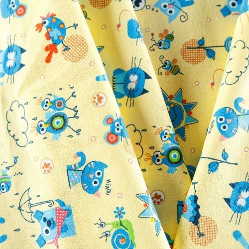 Фланель 060-08263 желтый принтованный