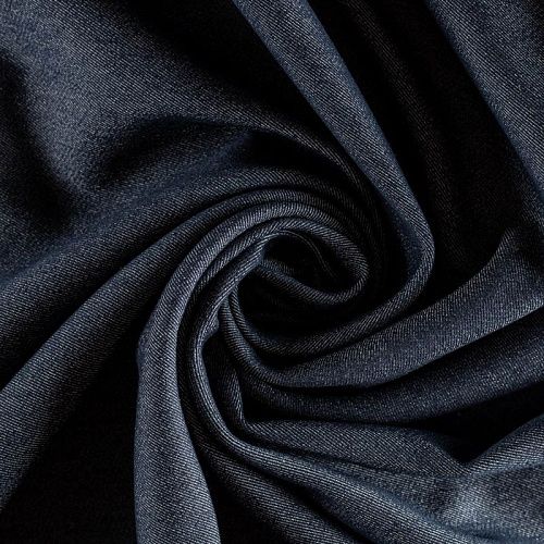 Джинс на флисе К12-695 темно-синий однотонный