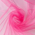 Фатин с напылением К33-951 малиновый однотонный