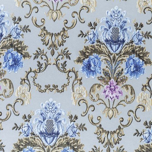 Креп 026-08344 светло-серый принтованный