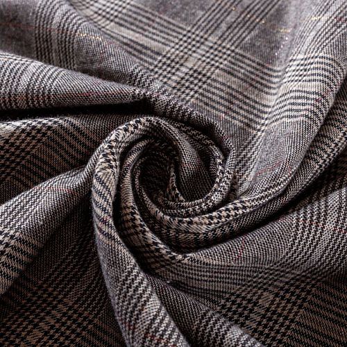 Ткань костюмная 025-01135 бежево-серый