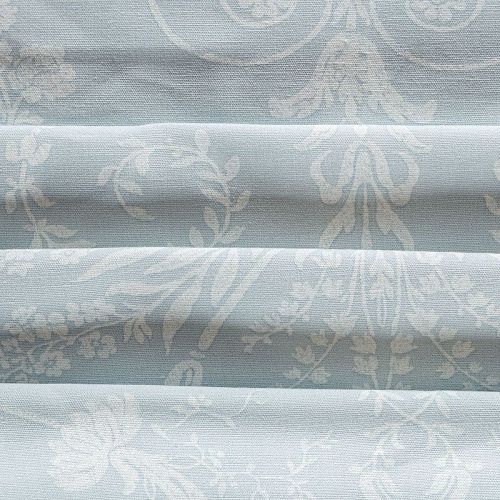 Ткань портьерная 19-02-04618 серо-голубой принтованный