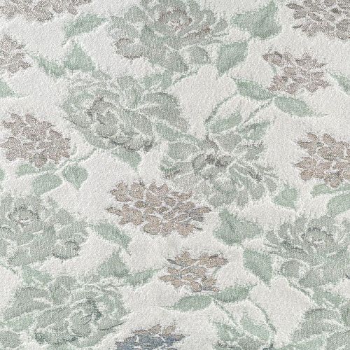 Жаккард с люрексом К01-391 серебристо-мятный