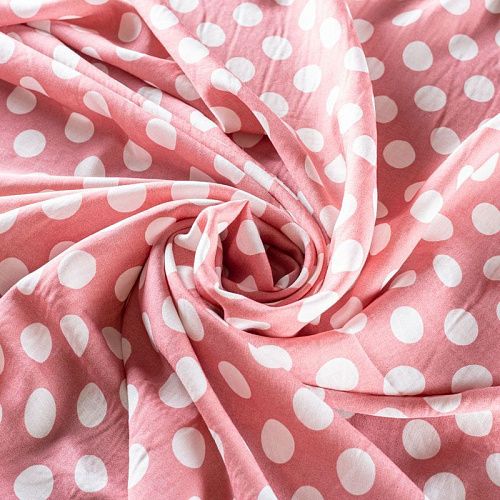 Штапель 069-01421 розовый антик принтованный