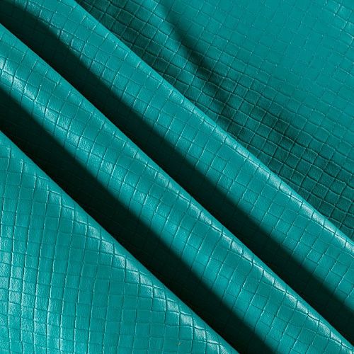 Экокожа фактурная К03-1256 морской зеленый однотонный