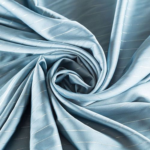 Шелк синтетический с люрексом 065-04165 голубой 