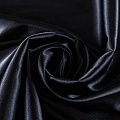Креп-сатин стрейч 001-09146 черный однотонный