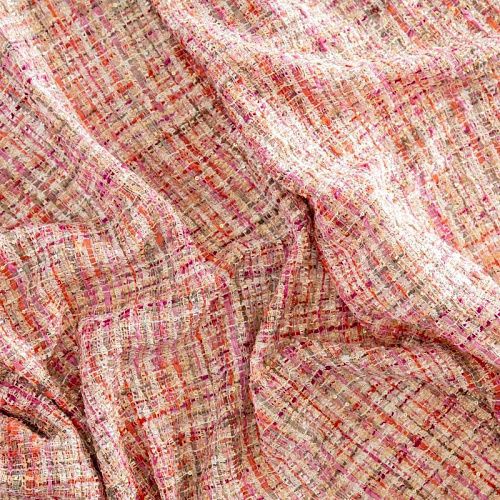 Твид шанель 1120-341-025-0004 розовый мультиколор