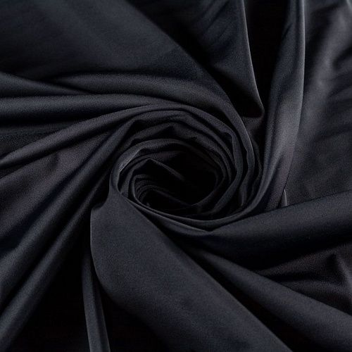 Лайкра К33-561 черный однотонный