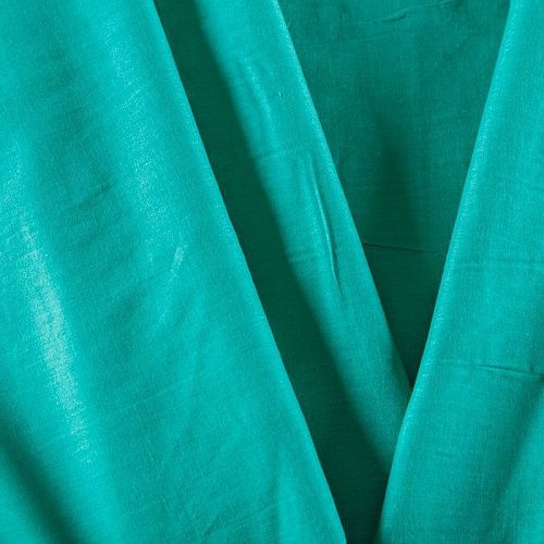 Хлопок-вуаль 063-07412 бирюзово-зеленый однотонный