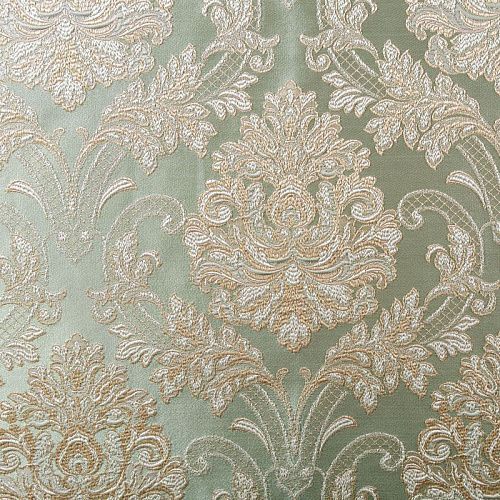 Ткань портьерная жаккард h-295 см 02-02-02304 зеленый/золото
