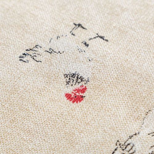 Ткань портьерная H-275 см 05-02-02590 бежевый принтованный