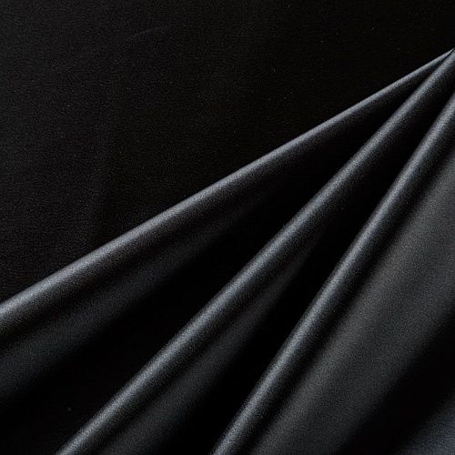 Атлас ватуссо К2-4071 черный однотонный