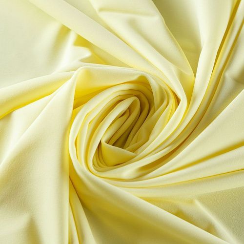 Лайкра 005-07495 бледно-желтый однотонный 