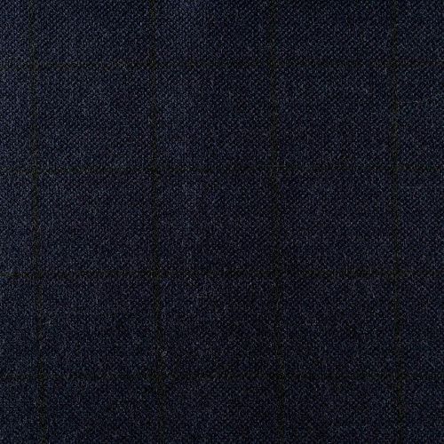 Ткань костюмная К32-108 синий принтованный