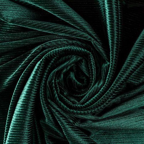 Бархат с люрексом К33-550 темно-изумрудный однотонный