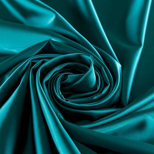 Сатин стрейч 001-09713 бриллиантовый зеленый однотонный