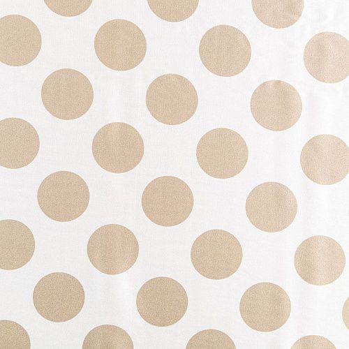 Шелк натуральный К27-207 молочный принтованный