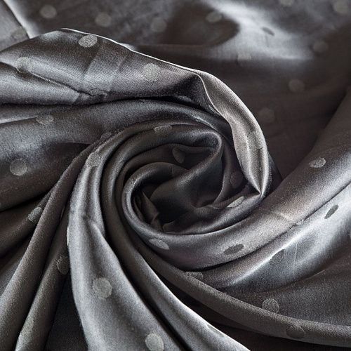 Вискоза атласная 009-04013 серый жаккардовый